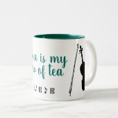 Viola est ma coupe de thé (vert) Mug (Devant droit)