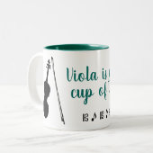Viola est ma coupe de thé (vert) Mug (Devant gauche)