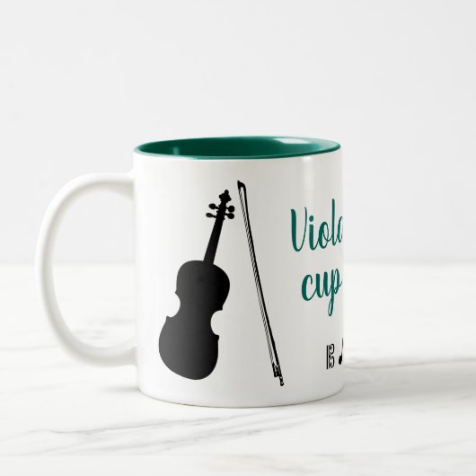 Viola est ma coupe de thé (vert) Mug (Gauche)