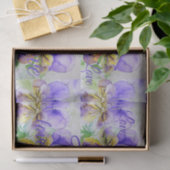  Viola Flower Floral Paars Pattern Love Tissuepapier (Geschenk)