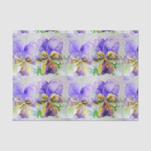  Viola Flower Floral Paars Pattern Violas Tissuepapier