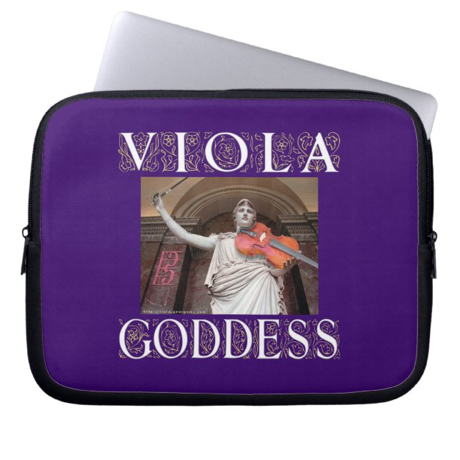 Viola Goddess Laptop Sleeve (Voorkant)