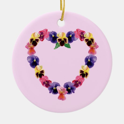 Viola Hart Keramisch Ornament (Voorkant)