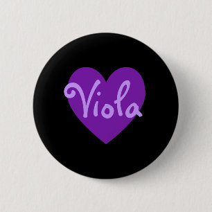 Viola in het Paars Ronde Button 5,7 Cm