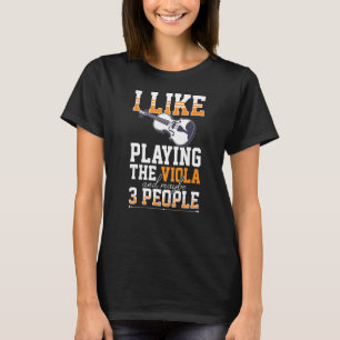 Viola Instrument Muzieknoten Player Lesson Beginne T-shirt