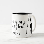 Viola is Mijn Beker van de Mok van Tea (zwart) (Voorkant rechts)