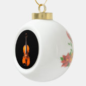 Viola Kerstmis/Vakantiesversier Keramische Bal Ornament (Rechts)