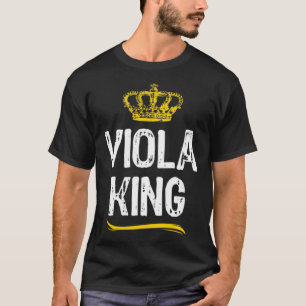 Viola King Mannen Jongens Speler Cool Violist T-shirt