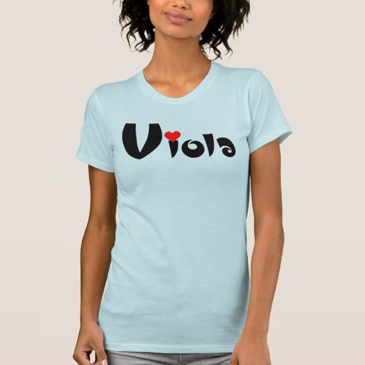 Viola klein hart t-shirt (Voorkant)