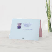 Viola Lilac Fleurs pourpres Vous êtes Lové Carte (Dos)