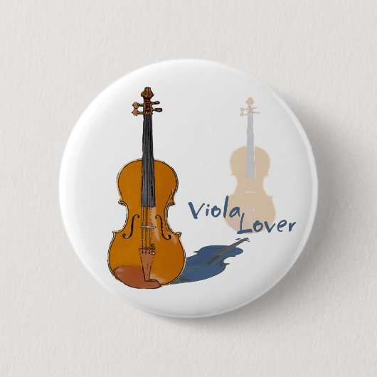 Viola Lover Ronde Button 5,7 Cm (Voorkant)