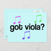Viola Music Briefkaart (Voorkant / Achterkant)