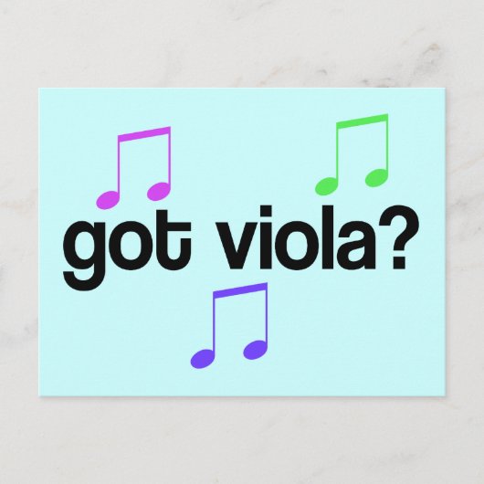 Viola Music Briefkaart (Voorkant)