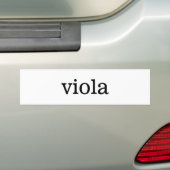 Viola Music Bumpersticker (Op auto)