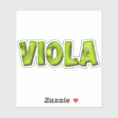Viola Name Kiwi Design Autocollants (Feuille)