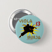 Viola Ninja Ronde Button 5,7 Cm (Voorkant /achterkant)