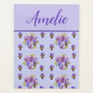Viola Pansy Shabby violet Vintage Floral