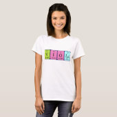 Viola periodiek table name shirt (Voorkant volledig)