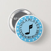 Viola Player Extraordinaire Button (Voorkant /achterkant)