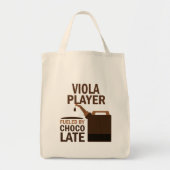 Viola Player (Funny) Chocolate Tote Bag (Voorkant)