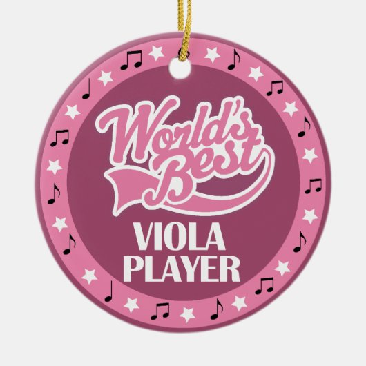 Viola Player Gift for her Keramisch Ornament (Voorkant)
