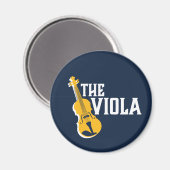 Viola Player  Retro Orchestra Opera Music Magneet (Voorkant / Achterkant)