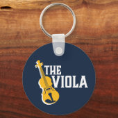 Viola Player Retro Orchestra Opera Music Sleutelhanger (Voorkant)