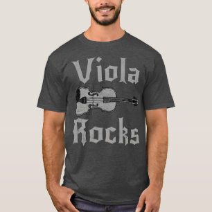 Viola Rocks Violist Heavy Rock Musician Gothic T-shirt
