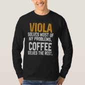 Viola Solves My Problems Coffee   Orchestra Musici T-shirt (Voorkant)