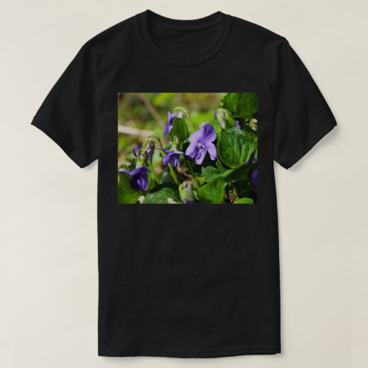 Viola sororia de Hood violet T-shirt (Design voorkant)