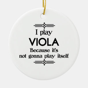 Viola - Speel zelf grappige deco-muziek Keramisch Ornament