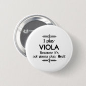 Viola - Speel zelf grappige deco-muziek Ronde Button 5,7 Cm (Voorkant /achterkant)