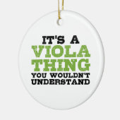 Viola Thing Keramisch Ornament (Links)