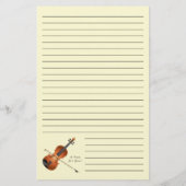 Viola Violin Music Teacher Musician Briefpapier (Achterkant)
