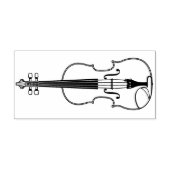 Viola Violin Music Teacher Musician Rubberstempel (Afrduk)