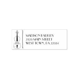 Viola Violin Music Teacher Musician Zelfinktende Stempel