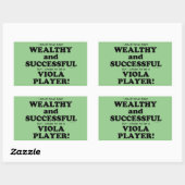Viola Wealthy & Réussite Sticker Rectangulaire (Feuille)