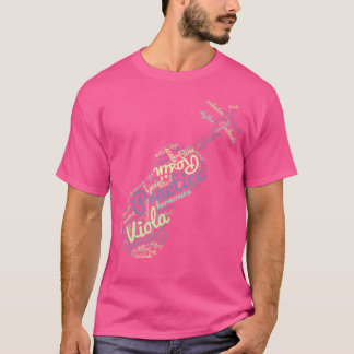 Viola Word Cloud Orchestra Shirt
