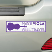 Viola zal Bumpersticker reizen (Op auto)