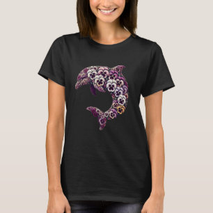 Violas Dolfijn Viola Bloem Tuinieren Bloemen T-shirt