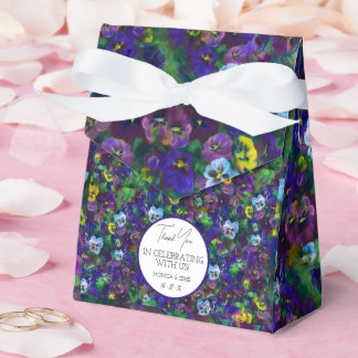 Violas [paars] Speciale cadeautent met label Bedankdoosjes
