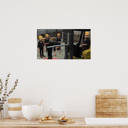 Violation de sécurité - Petite affiche (Cuisine)