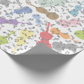 violen en muzieknoten cadeaupapier