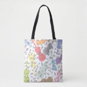 violen en muzieknoten draagtas (Voorkant)