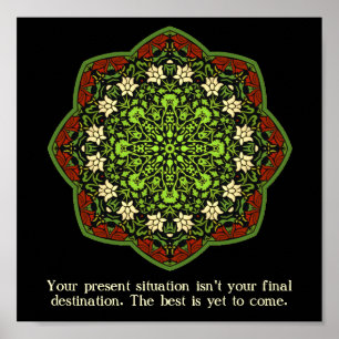 Violence Survivants Mandala Inspiration Poster