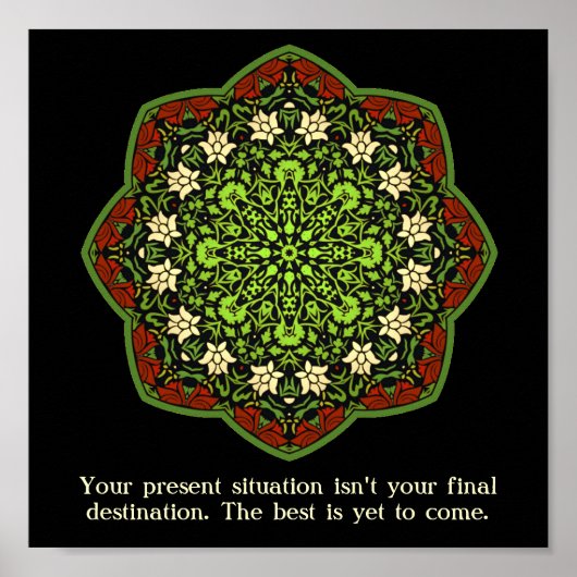 Violence Survivants Mandala Inspiration Poster (Devant)