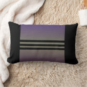 Violet 3 noir noir Lumbar Coussin décoratif (Couverture)