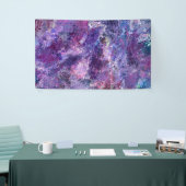 Violet abstractie spandoek (Beurs)