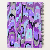 Violet Abstrait avec bleu et noir (Dos)