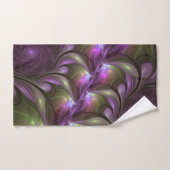 Violet Abstrait violet violet kaki fractal (Serviette à main)